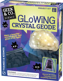 glowing geode lamp