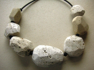 Figure 7 Faceted pumice necklace