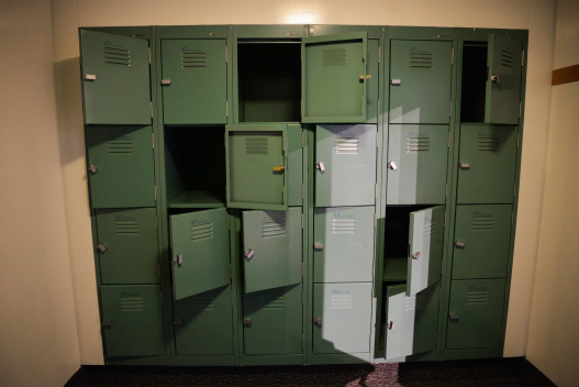 Otago Museum cloakroom lockers