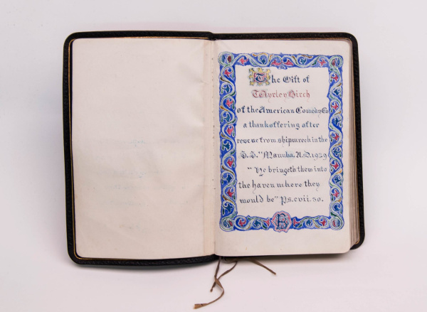 The Common Book of Prayer with dedication