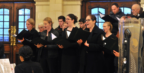 Cantores Choir close up shot